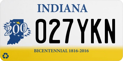 IN license plate 027YKN