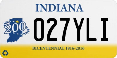 IN license plate 027YLI