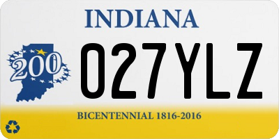 IN license plate 027YLZ