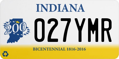 IN license plate 027YMR