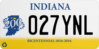 IN license plate 027YNL