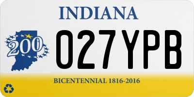 IN license plate 027YPB