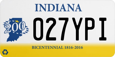 IN license plate 027YPI