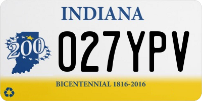 IN license plate 027YPV