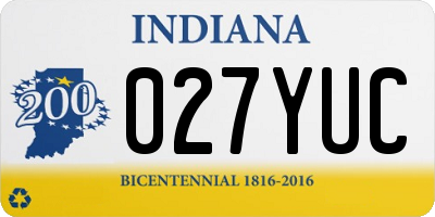 IN license plate 027YUC