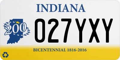 IN license plate 027YXY