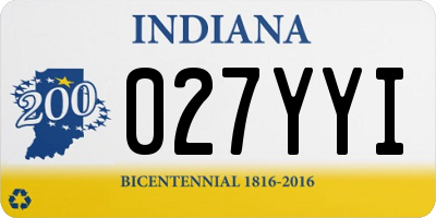 IN license plate 027YYI