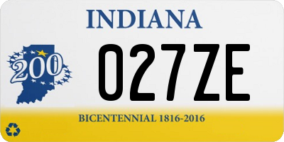 IN license plate 027ZE