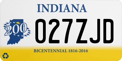 IN license plate 027ZJD