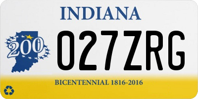 IN license plate 027ZRG