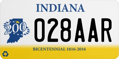 IN license plate 028AAR