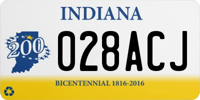 IN license plate 028ACJ