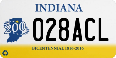 IN license plate 028ACL