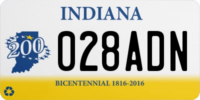 IN license plate 028ADN