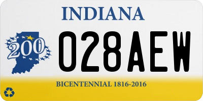 IN license plate 028AEW