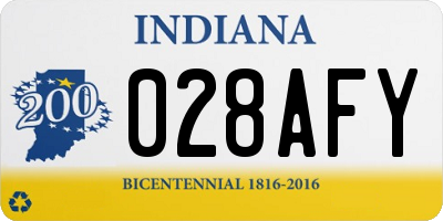 IN license plate 028AFY