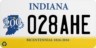 IN license plate 028AHE