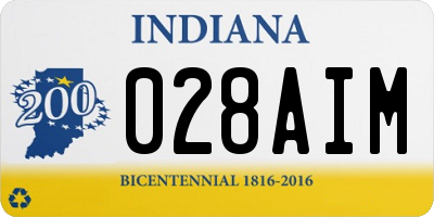 IN license plate 028AIM