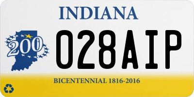 IN license plate 028AIP