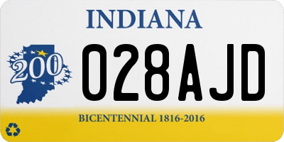 IN license plate 028AJD