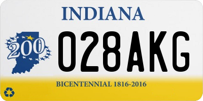 IN license plate 028AKG