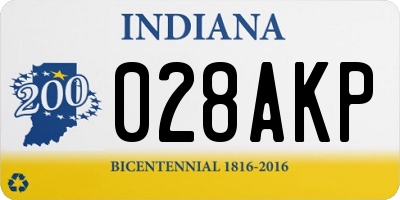 IN license plate 028AKP