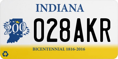 IN license plate 028AKR