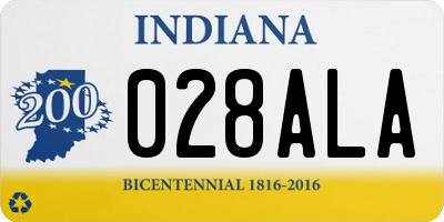 IN license plate 028ALA