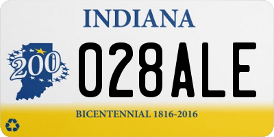IN license plate 028ALE