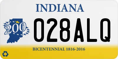 IN license plate 028ALQ