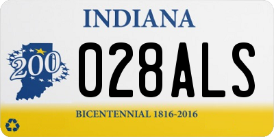 IN license plate 028ALS