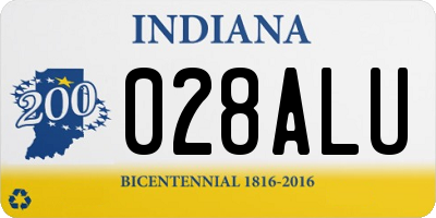 IN license plate 028ALU