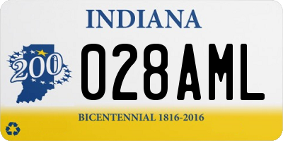 IN license plate 028AML
