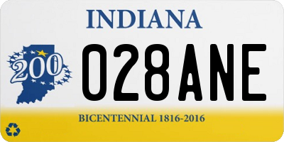 IN license plate 028ANE