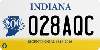 IN license plate 028AQC