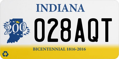 IN license plate 028AQT