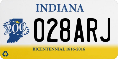 IN license plate 028ARJ