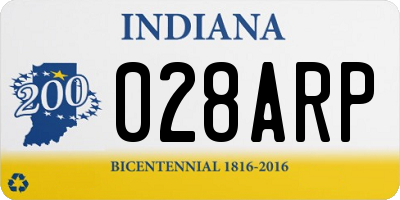 IN license plate 028ARP