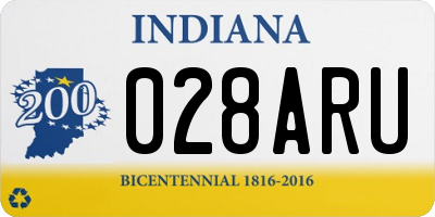 IN license plate 028ARU
