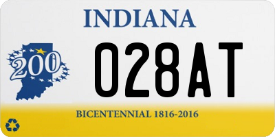 IN license plate 028AT