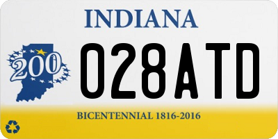 IN license plate 028ATD