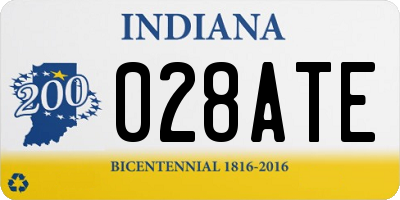 IN license plate 028ATE
