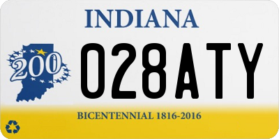 IN license plate 028ATY