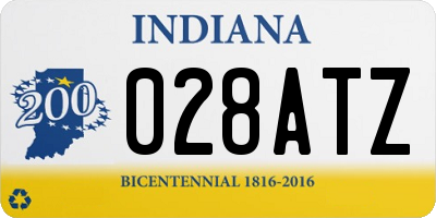 IN license plate 028ATZ