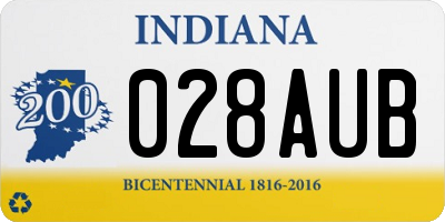 IN license plate 028AUB