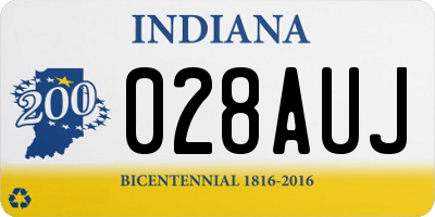 IN license plate 028AUJ