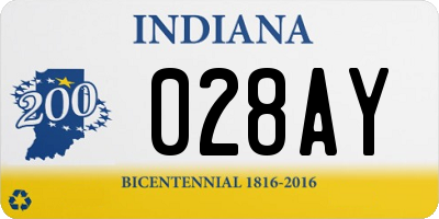 IN license plate 028AY