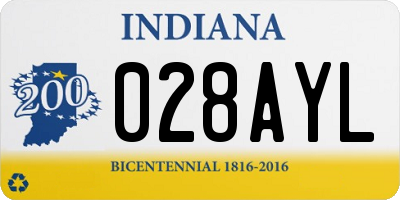 IN license plate 028AYL