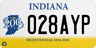 IN license plate 028AYP