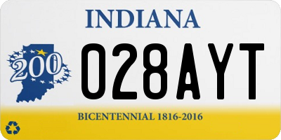 IN license plate 028AYT